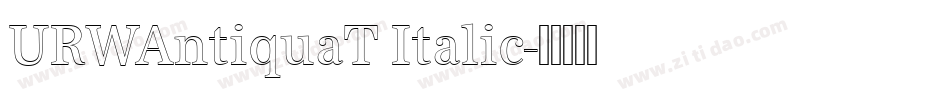 URWAntiquaT Italic字体转换